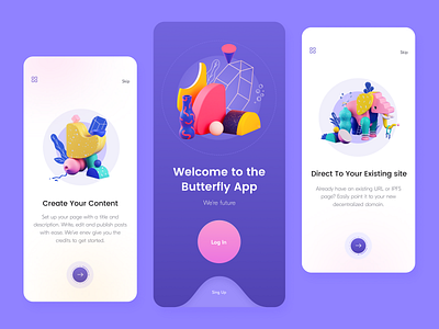 Butterfly // Mobile App app app design application design mobile mobile app mobile design mobile ui product ui