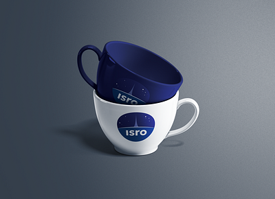 ISRO Tea Cups branding cup isro logo mockup nasa product design space spacex ux