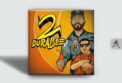 2 durable project branding cd cover cover artwork cover design digital illustration drawing illustration poster vector wpap