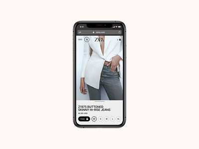Zara. Product page desktop e commerce grid minimal product page pure site ui ux web zara
