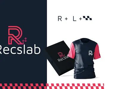 Recslab Brand brand identity branding creative logo graphics illustrator logo logo design logotype photoshop