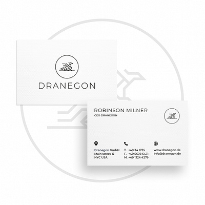 Business Card Dranegon business card business card design business cards businesscard card creative creativity design designer graphic design minimal modern typography