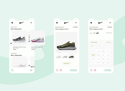 nike app app detail ecommerce multi color nike nike app shoes shop ui ux