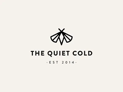 Logofolio: The Quiet Cold brand identity branding logo logo inspiration logodesign logodesigner logofolio minimal moth personal blog the quiet cold
