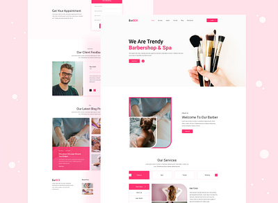 Barber Landing Page Design 2020 2020 design 2020 trend 2020 trends 2020 trendy 2020design 2021 2021design agency barber barbershop creative design dribbble best shop saloon spa spa design spa template trendy design