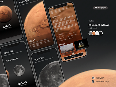 Space Trip - Travelling trough space made easy app design design jam designjamindonesia figma figmadesign indonesia ios space spaceapp spacetrip spacex ui uiux