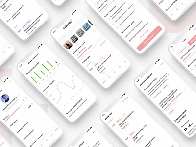 CareYou+ App app clean color concept design figma interface ios minimal mobile typography ui ux