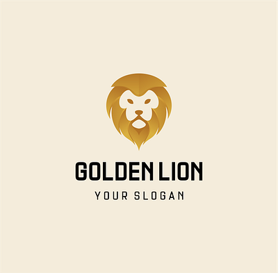 example brand branding full color gradient icon identity illustration lion lion king lions minimal