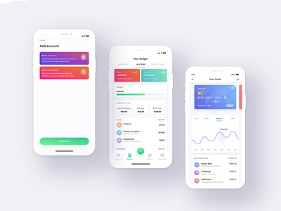 An app for control budget app budget design money uiux wallet