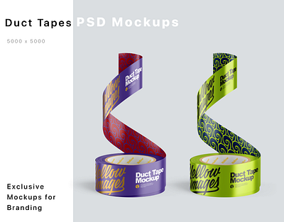 Duct Tapes Mockups PSD 3d design logo mock up mockup mockupdesign pack package visualization