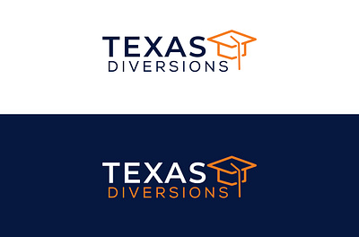 texas diversions logo | creative logo | minimal logo brand identity branding design flat icon lettering minimal real estate typography website