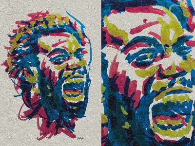 Jordan Burroughs Portrait jordan burroughs portrait wrestler wrestling