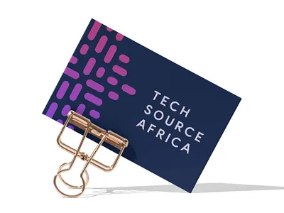 Tech Source Africa africa business card design business cards design