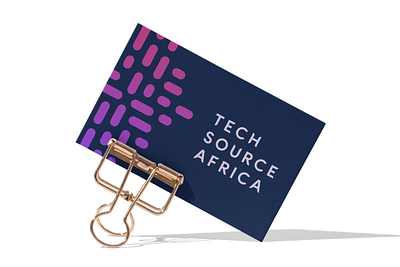 Tech Source Africa africa business card design business cards design