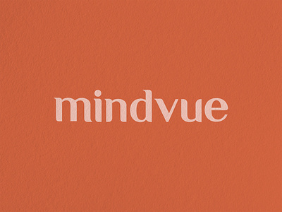 mindvue brand logo typography