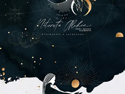 NATURATA ALCHEMIA mystical astrology animation art astrology clipart clipart elements color design design art design elements designs dream graphic graphic elements illustration magic mystic design mystical poster posters yellow