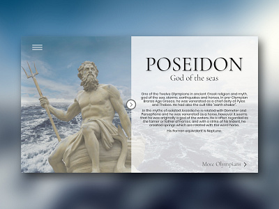 Lord of the Seas design greek god minimal mythical mythology website