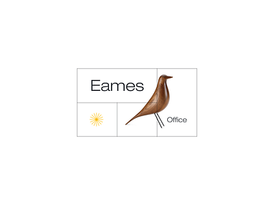 The bird's the word. eames grid office retro