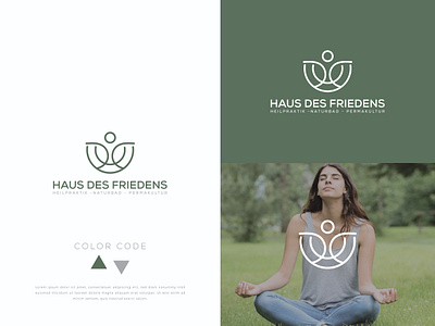 Haus des Friedens logo design art branding flat graphic design icon illustration illustrator logo design minimal vector