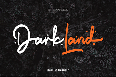 Darkland Font Duo animation design flatdesign font font awesome font design fonts collection glyphsapp halloween halloween design halloween flyer illustration logo modern signature font vector