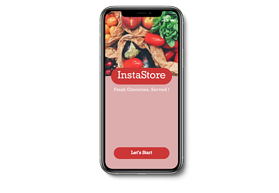 InstaStore Grocery App app design