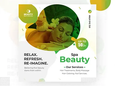 Beauty Spa Animated Social Banner Design aabbro animated banner animated gif animation banner beauty design gif animated gif banner graphic promotional banner promotional design social media design spa