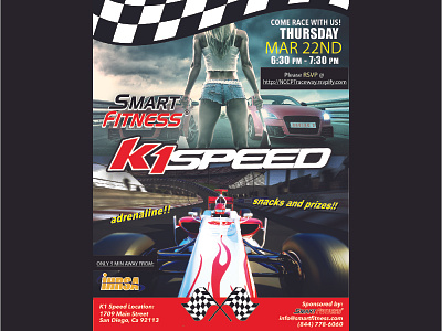 K1 SPEED Flyer design event flyer flyer design photoshop