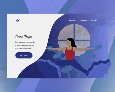 Yoga aesthetic illustration ui uidesign uidesigner uiinspiration uiux uiuxdesign web design website design