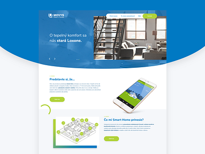 Movys Smart Home (2018) design loxone smart smart home smarthome ui ux web webdesign