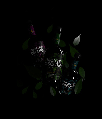 Monte Oscuro - Ancestral Viche ancestral plant beverage beverage packaging blue bottle bottle label brand liquor colombia colombian agency dark bottle desing colombian agency elegant eye green illustration packaging liquor mistery mystical plant south america