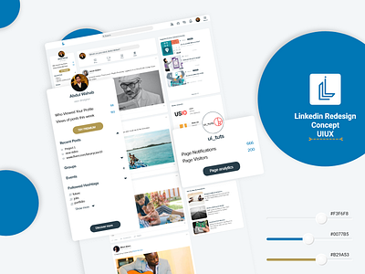 Linkedin Redesign behance bootstrap branding clean design landing page linkedin logo portfolio premium design redesign redesign tuesday typography ui uplabs uplabschallange ux web web design website