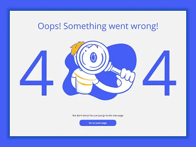 DailyUI №8 - 404 page 404 error page 404 page daily ui dailyui design figma ui ui design uidesign ux web