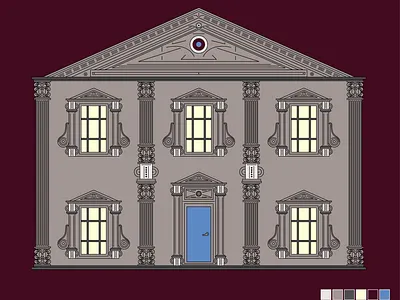 Vector Building building illustration spooky vector art vector illustration