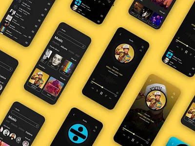Muzeech - A concept music app app app design app modern design app modern ui design flat illustration minimal ui ux