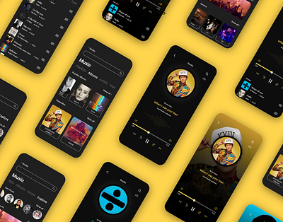 Muzeech - A concept music app app app design app modern design app modern ui design flat illustration minimal ui ux