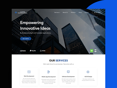 UI For Landing Page landing page landing page design services ui ux web design website website design