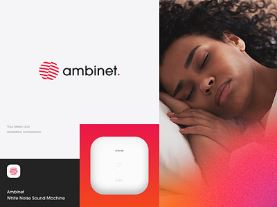 Ambinet Sleep Machine Logo brand identity brand sign branding dream identity logo logotype meditation packaging relax sleep sound sound machine sounds travel work