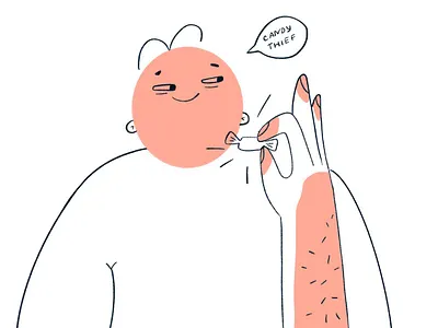 Candy thief character character design design illustraion person procreate