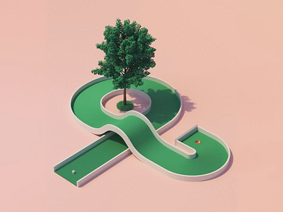 Golf Club 2 3d adobe art fun golf maxon mograph motion motiongraphics pink pinky