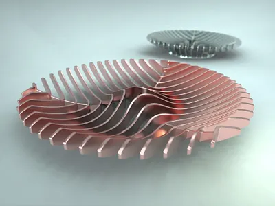 Coral inspired fruit bowl