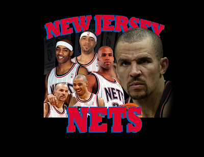 New Jersey Nets - T Shirt Design branding clothing design nets