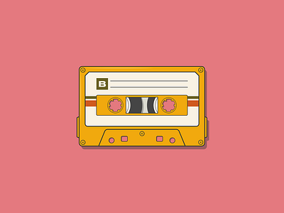 Cassette Illustration adobe illustrator cassette design flat design graphic design illustration illustrator instagram mixtape music side project tape vector art vector illustration vectorart