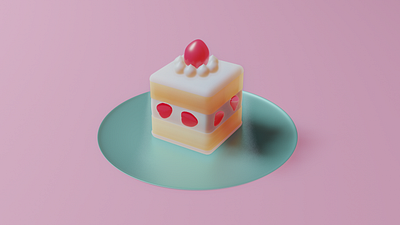 SpaceCake 3d 3d art