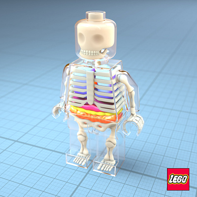 Lego X-Ray 3d 3d art 3d artist cartoon lego redshift x ray zbrush