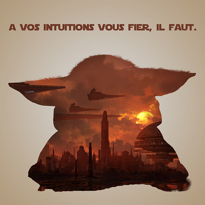 Bébé Yoda photoshop yoda