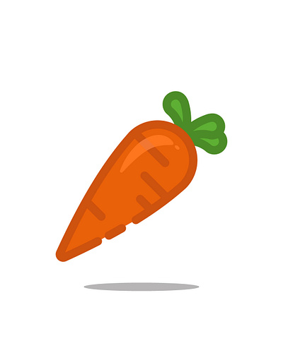 Carrot design flat flat design flat illustration flatdesign illustration illustrator logo logo design vector