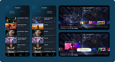 Bookmark Feature for Prime Video app branding design mobile app ui ux