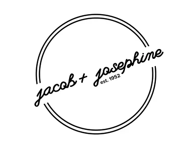 jacob + josephine clothing logo branding branding clothing brand clothing label clothing logo design design label flat graphic design icon logo minimal web