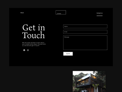 Minimalistic Contact Page agency architect architecture branding clean design minimal minimalism minimalist minimalistic ui ux web webdesign website