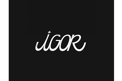 Igor - Logo branding caligraphic design detail lettering logo logotype type vector